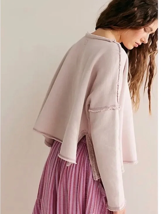 FREE PEOPLE Free-est New Haven Pullover - Hushed Violet - Picture 3 of 7